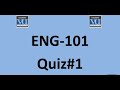 Eng101 quiz 1 2023 || Eng101 quiz 1 || Eng101 quiz 1 solution 2023 Eng101 quiz1 spring | #eng101