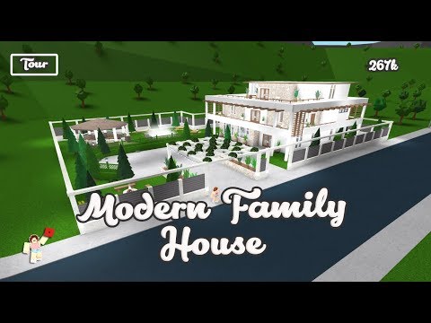 Roblox Bloxburg Tour Modern Family House Youtube