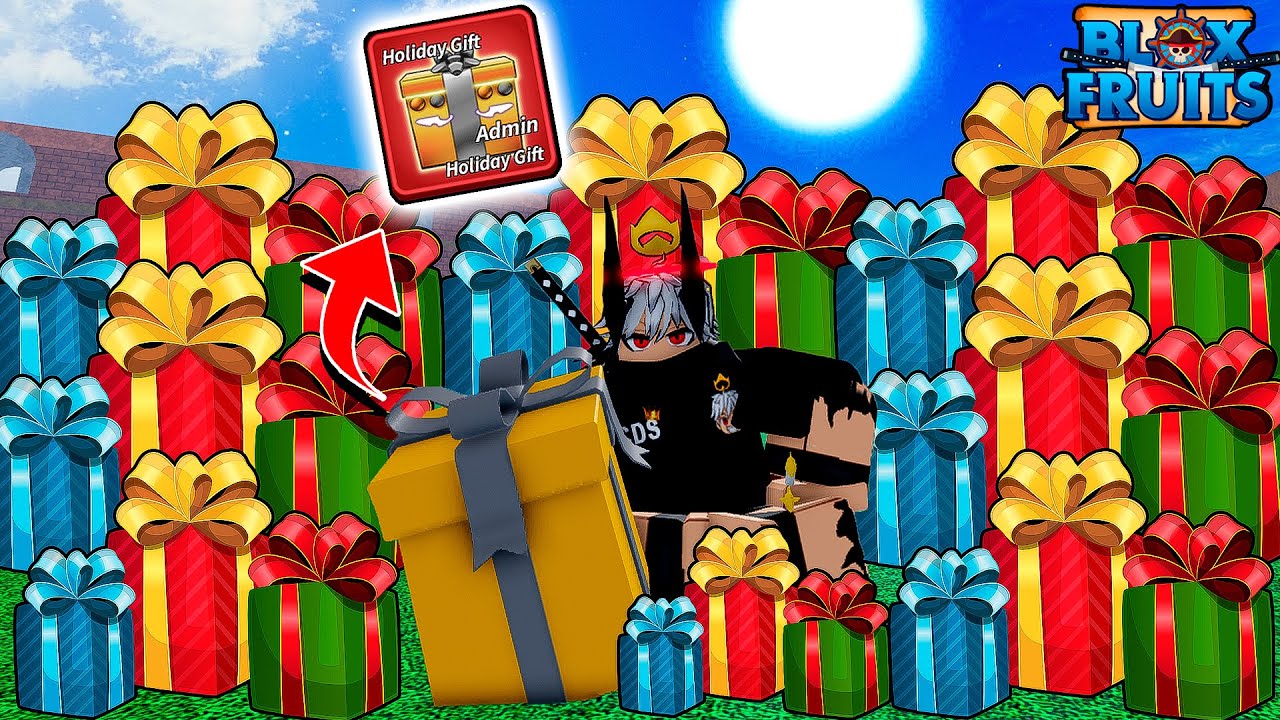 PASSEI 10 DIAS⏰ABRINDO 300 PRESENTES EM BUSCA DE FRUTAS MITICAS NO BLOX FRUITS!!🎁❄️