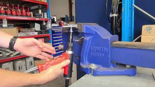 Profast 6.4mm (1/4") Diameter PLB08 Series Lockbolt Installation