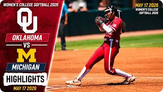 Oklahoma vs Michigan Women's College Softball Today, May 17 2026