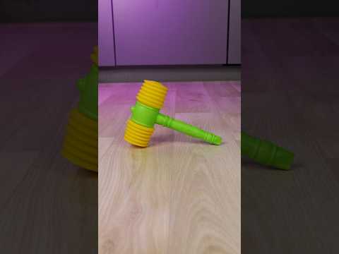 High Heels vs WC Toy & Hammer  #shorts #asmr