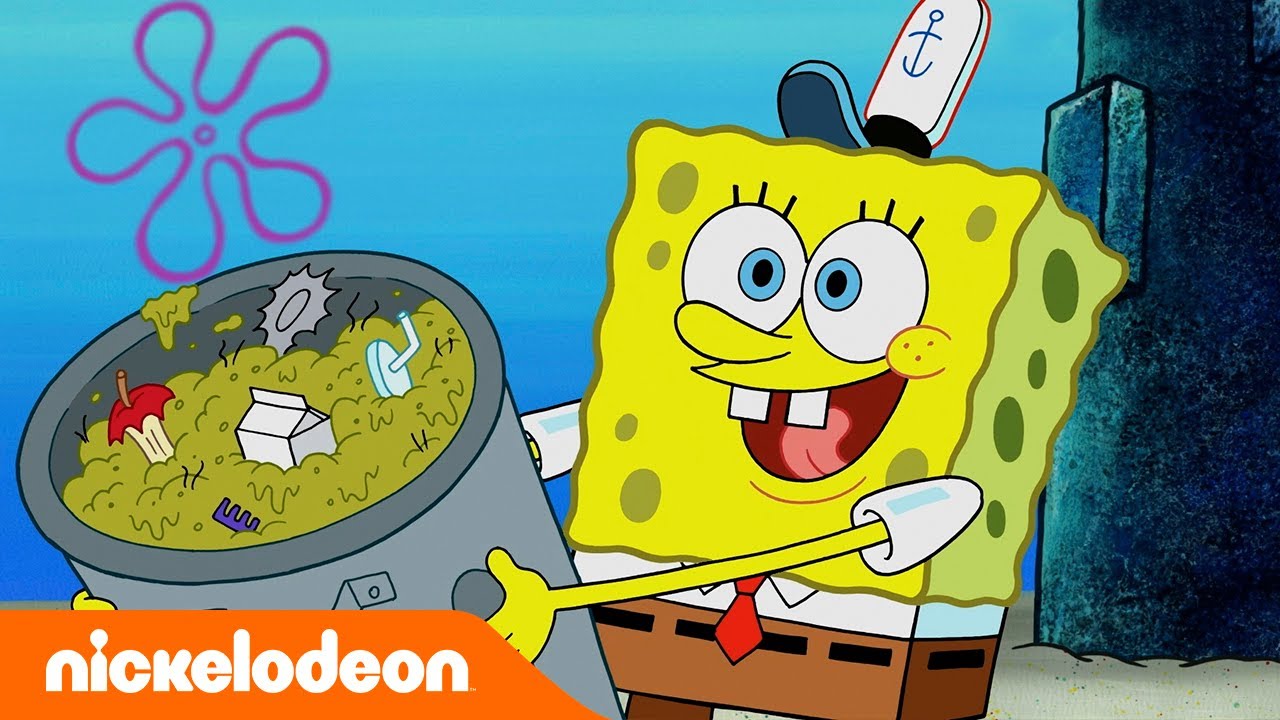 SpongeBob | SpongeBob dan Squidward jadi Petugas Kebersihan