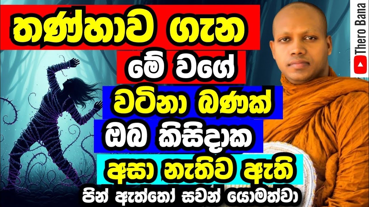 තණ්හාව ගැන මෙවැනි වටිනා බණක් ඔබ කිසිදාක අසා නැතිව ඇති | Hasalaka Seelawimala Thero Bana 2025