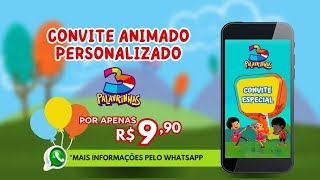 CONVITE ANIMADO 3 PALAVRINHAS