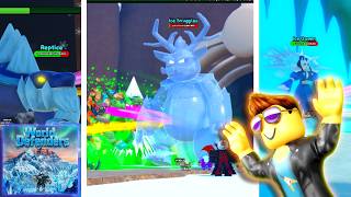 New Maps!! Ice Age Event Part 1!! World Defenders!! - Roblox - World Defenders [Roblox]