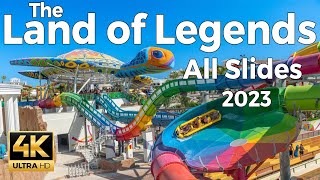 The Land of Legends Theme Park 2023, Antalya, Turkey (Türkiye)  All Slides