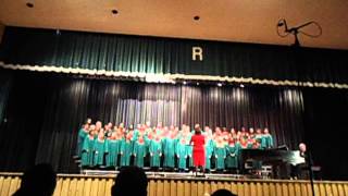 Richwoods concert choir singing If music be the food of love by David Dickau