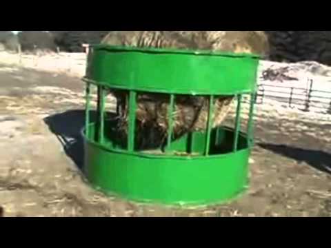 Patent Pending Hay Hopper Feeder Round Bale Feeder Cattle Feeder Horse