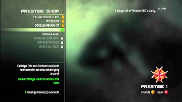 Call of Duty Modern Warfare 3 first prestige