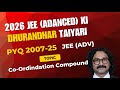 JEE-ADVANCED PYQ 2025 to 2007 @ Co-ordination