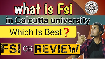 FSI KYA HAI ❓: What is RTI / Reevaluate /Re-examination in CU | What is FSI in Calcutta University