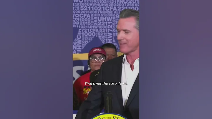 Newsom praises California fast food minimum wage hike to $20 an hour #Shorts