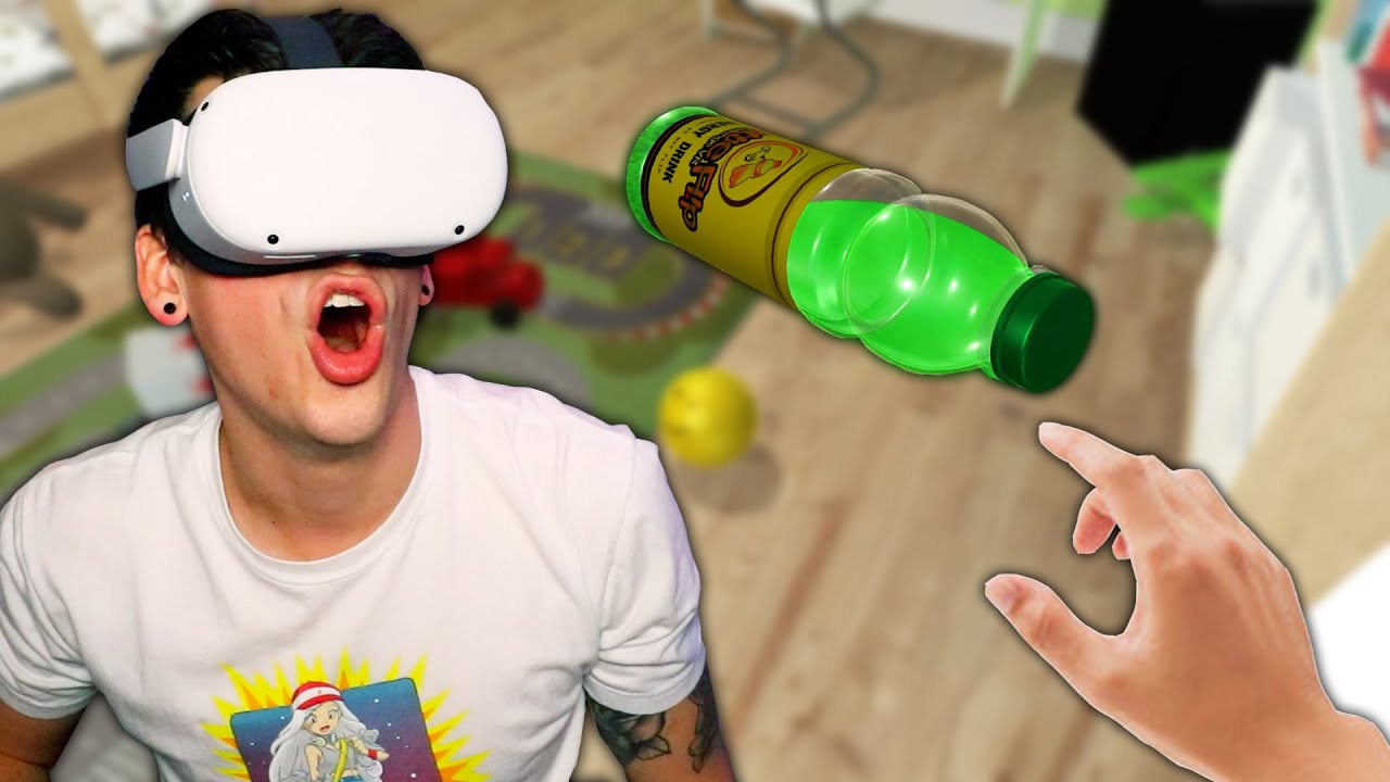 EPIC VR BOTTLE FLIPPING! (Bottle Flip Challenge VR) YouTube