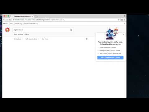 Selenium Nightwatch Demo