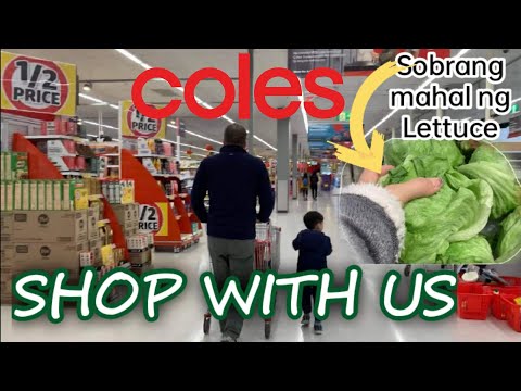 Grocery shopping at Coles Australia & Asian store Canberra | Shop with me