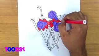 How to Color How To Draw A Daffodil Coloring Page