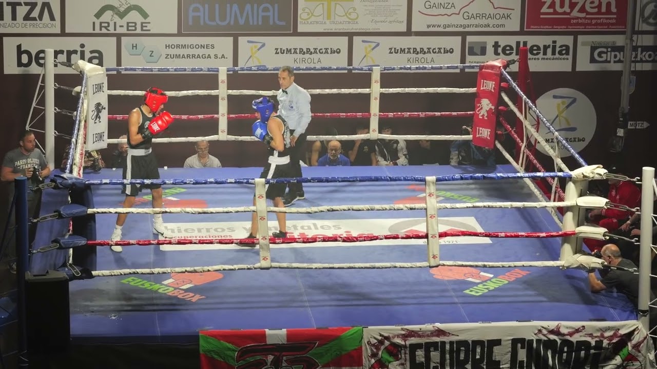 Gabriel Morenok eta Joni Jimenezek jokatu duten boxeo borrokaldia, Zumarragan