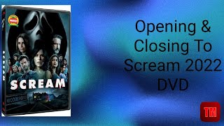 Opening & Closing To Scream 2022 Dvd