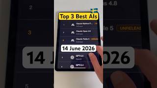 Top 3 best AIs in June 2026, on LLM Stats (Sweden 🇸🇪) [2026] #Leaderboard #LLM #AI