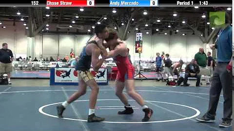 Men 152 - Chase Straw vs. Andy Mercado