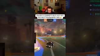 SQUISHY & GARRETT HELP LACY GET HIS FIRST TOURNAMENT WIN 😂 @LacyHimself @GarrettG #rocketleague