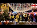 4K Tbilisi New Year 2026 Georgia Virtual Walking Tour New Year City Walk 