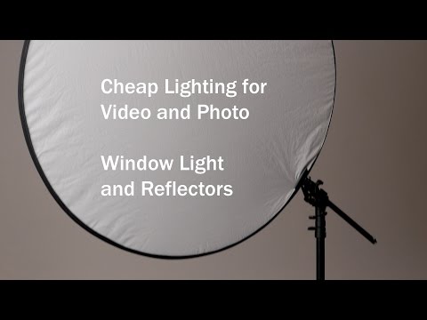 Cheap Video Light: Reflector and Window Light