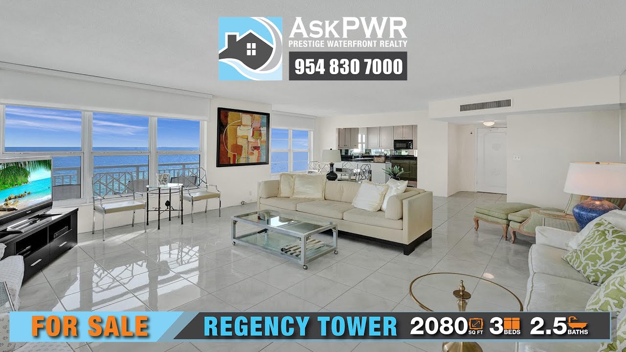 Regency Tower Condo for Sale 3850 Galt Ocean Dr 711, Fort Lauderdale