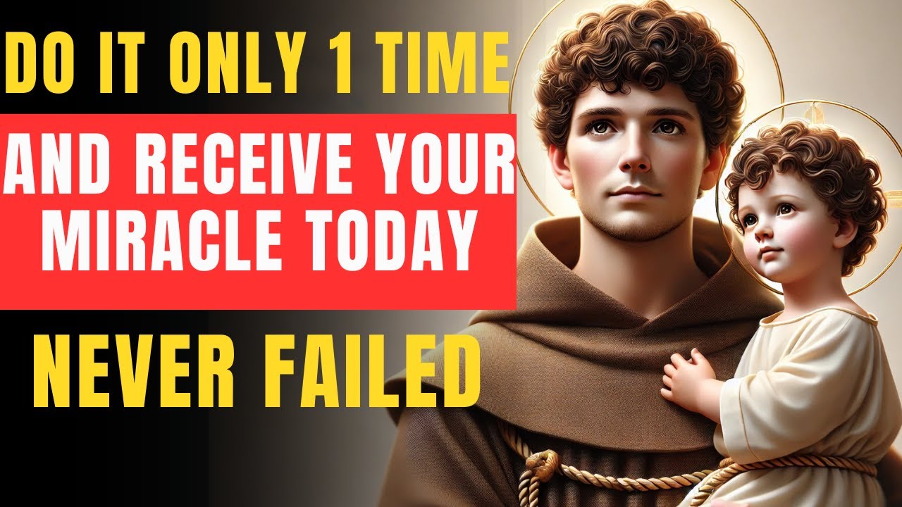 ✨ SECRET PRAYER TO SAINT ANTHONY 🙏 THOSE WHO HEARD IT RECEIVED THEIR MIRACLE INSTANTLY!