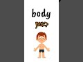 أجزاء الجسم بالانجليزي Body Parts Shorts 