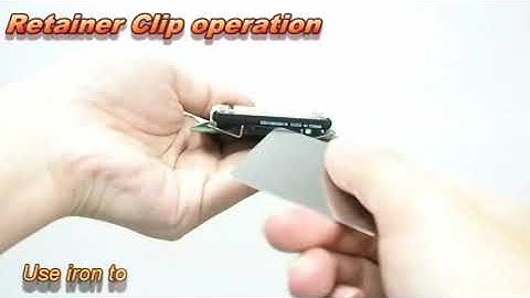Compact Flash card connector, CF Retainer Clip