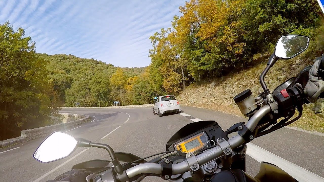 KTM 950 SM vs Fiat 500 Abarth | Grasse - Saint Vallier