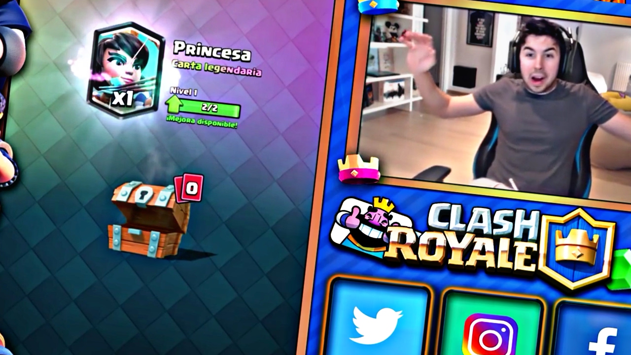 ¡ TOP 5 LEGENDARIAS EN COFRE GRATIS ! - ByViruzz Willyrex bytarifa ... (CLASH ROYALE)