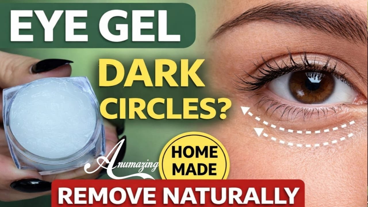 homemade eye cream| Homemade Eye Gel for Dark Circles | Under Eye Puffiness & Wrinkles 