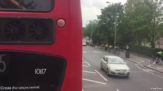 Full Route Visual 123.Ilford-Wood Green. Lt63 Ukh. Dw586