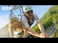 Amanda &amp; Alan take on TERRIFYING Zip Wire in Italy | Amanda &amp; Alan&#39;s Italian Job - BBC