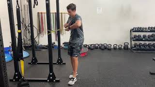Resisted Torso Rotation Split Stance