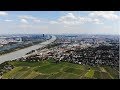 Drohnenflug über dem Nußberg in Wien 4K