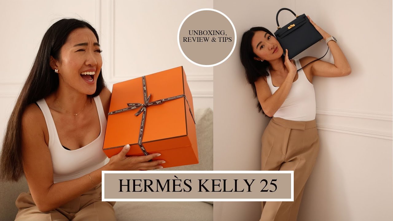 UNBOX this vintage fuchsia lizard Hermès Kelly 25 Sellier GEM