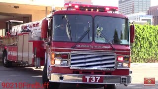 LAFD Light Force 37 & Rescue 37 Responding