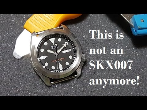 Watch Mod: SKX007 Pilot Bezel - YouTube