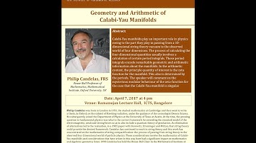 Geometry and Arithmetic of Calabi-Yau Manifolds by Philip Candelas FRS