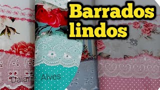 Pano De Copa Com Barrado Decorativo(Daiane Alves)
