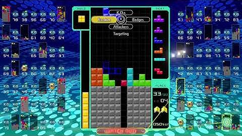 the tetris line clear sent 12 lines to someone in tetris 99!!!