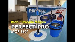 Unboxing Rodo Mágico, Esfregão Centrífuga PERFECT PRO MOP 360° - Lava e Seca Piso - MUITO BOM!