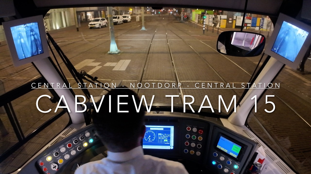 🔁 Misty 4K Cabview Tram Driver | The Hague Netherlands - Line 15