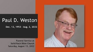 Aug. 13, 2022 - Paul Weston Funeral Service