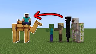 which mobs can reach you  ON A CAMEL?