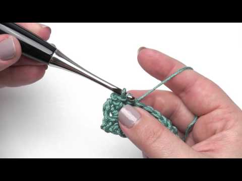 How to Crochet: Working Into a Slip Stitch (Left Handed)